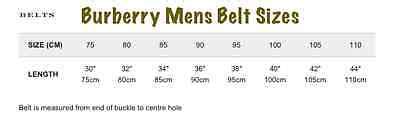 burberry mens belt replica leather|burberry belt size chart.